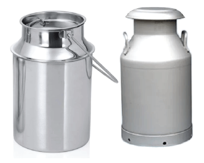 aluminum milk cans