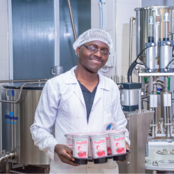 Dairy product incubation room for quality control and shelf life testing in Kenya